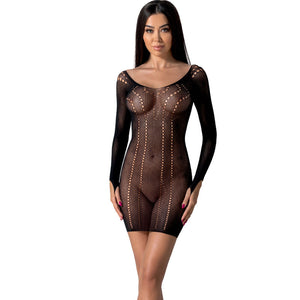 Passion - BS101 Bodystocking Preto Tamanho Único
