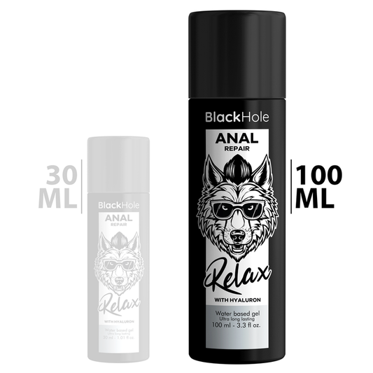 Black Hole - Reparo Anal Relaxante à  Base de Água Com Hialuron 100 ml