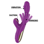 Intense Ateneo Vibrador Multifuno Recarregvel 7 Vibraões Com Língua Oscilante e Suco Roxa