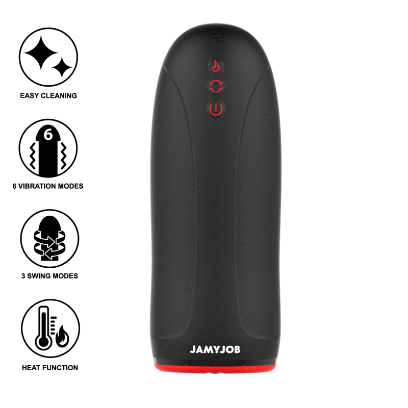 Jamyjob Calentamiento Swing-r, Tecnología de Swing y Masturbador Vibrador