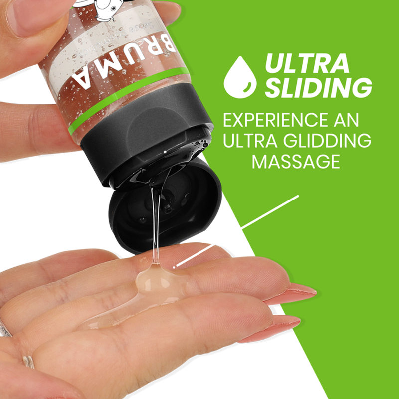 Bruma - Óleo de Massagem Premium Efeito Calor Sabor Melancia 3 Em 1 - 100 ml