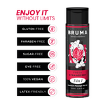 Bruma - Óleo de Massagem Premium Efeito Calor Sabor Morango 3 Em 1 - 100 ml