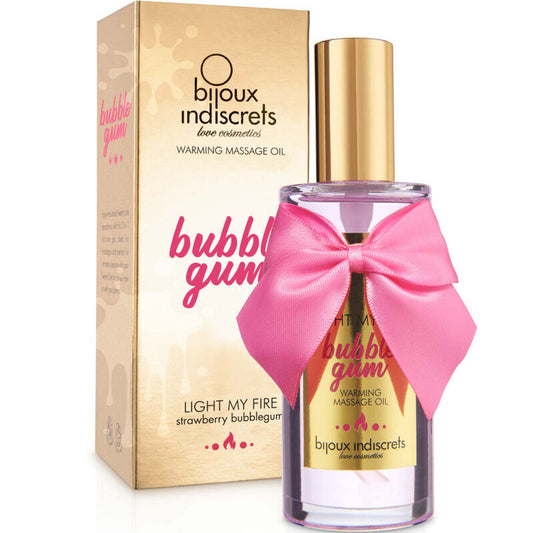 Bijoux Indiscrets Óleo de Massagem Light My Fire Efeito de Calor Sabor Goma