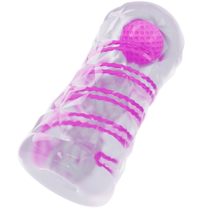 Pretty Love - Masturbador Masculino Fantasy Com Espiral Interna e Bolas Transparentes