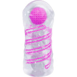 Pretty Love - Masturbador Masculino Fantasy con espiral interna y bolas transparentes