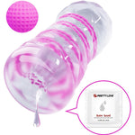 Pretty Love - Masturbador Masculino Fantasy con espiral interna y bolas transparentes