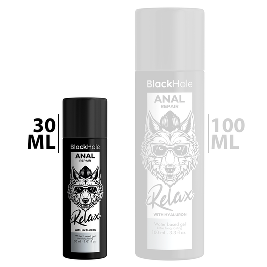 Black Hole - Reparo Anal Relaxante à  Base de Água Com Hialuron 30 ml