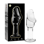 Nebula Series By Ibiza - Modelo 6 AnalPlug Vidrio Borosilicato Transparente 12.5 cm -O- 4 cm