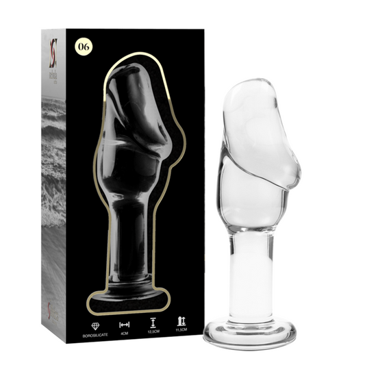 Nebula Series By Ibiza - Modelo 6 AnalPlug Vidro Borosilicado Transparente 12.5 cm -O- 4 cm