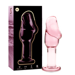 Nebula Series By Ibiza - Modelo 6Plug Anal Vidro Borosilicado Rosa 12.5 cm -O- 4 cm