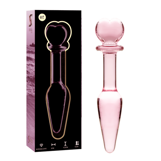 Nebula Series By Ibiza - Modelo 7 AnalPlug Vidro Borosilicado Rosa 13.5 cm -O- 3 cm