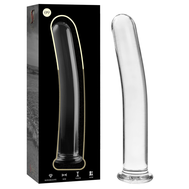 Nebula Series By Ibiza - Modelo 9 Dildo Vidro Borosilicado Transparente 15.5 cm -O- 2.5 cm