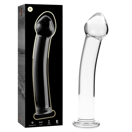 Nebula Series By Ibiza - Modelo 11 Dildo Vidro Borosilicado Transparente 16 cm -O- 3 cm