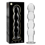 Nebula Series By Ibiza - Modelo 10 Dildo Vidro Borosilicado Transparente 16.5 cm -O- 3.5 cm