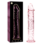 Nebula Series By Ibiza - Modelo 12 Dildo Cristal Borosilicato Rosa 17 cm -O- 3.5 cm