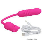Pretty Love Nobikuma Bala Vibrante de Silicone Rosa