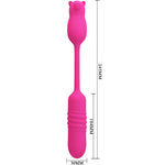 Pretty Love Nobikuma Bala Vibrante de Silicone Rosa