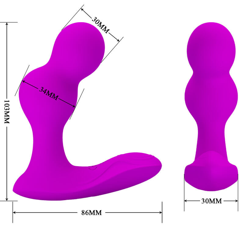 Pretty Love Massager Vibrador Anal Terrance Com Controle Remoto