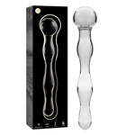 Nebula Series By Ibiza - Modelo 13 Dildo de cristal de borosilicato transparente 18 cm -Ø- 3.5 cm