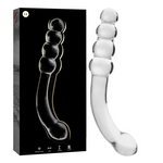 Nebula Series By Ibiza - Modelo 14 Dildo Vidro Borosilicado Transparente 18.5 cm -O- 3 cm