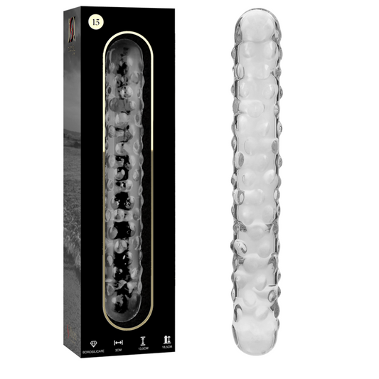 Nebula Series By Ibiza - Modelo 15 Dildo Vidro Borosilicado Transparente 18.5 cm -O- 3 cm