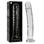 Nebula Series By Ibiza - Modelo 16 Dildo Vidro Borosilicado Transparente 18.5 cm -O- 3 cm
