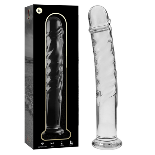 Nebula Series By Ibiza - Modelo 16 Dildo Vidro Borosilicado Transparente 18.5 cm -O- 3 cm