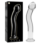 Serie Nebula By Ibiza - Modelo 18 Dildo Cristal Borosilicato Transparente 18.5 cm -Ø- 3.5 cm
