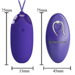 Pretty Love Berger Huevo Vibrador Juvenil con Control Remoto Violeta