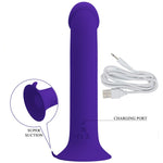 Pretty Love Dildo Vibratório Murray Youth e Violeta Recarregvel