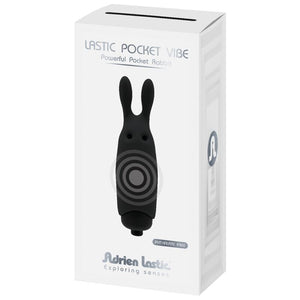 Adrien Lastic - Vibrador Coelho Preto de Bolso Lastic