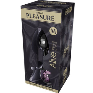 Alive - Mini Plug Prazer Anal Metal Rosa Tamanho M