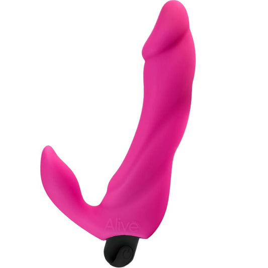 Alive - Dildo Vibrador Bifun Pro Rosa 14,9 cm