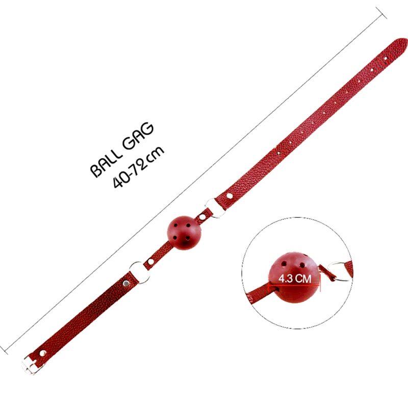 Alive - Discretion Gag Respirável Vermelho