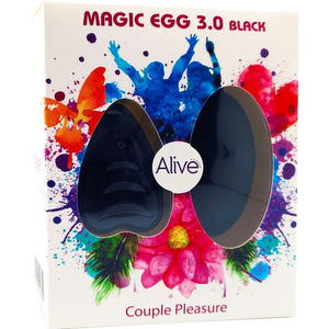 Alive - Magic Egg 3.0 Vibrando Ovo Controle Remoto Preto