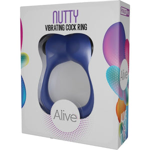 Alive - Anel Vibrante Nutty Azul