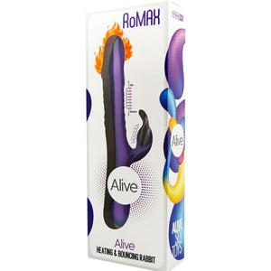 Alive - Romax Vibrador Coelho Silicone Violeta