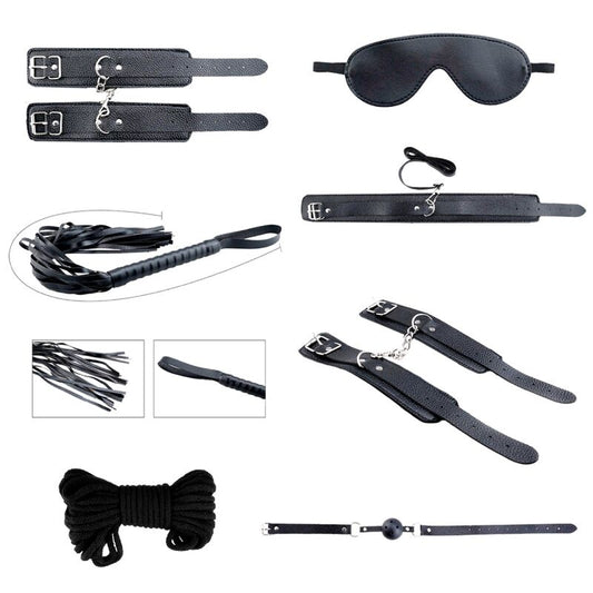 Alive - Kit Desejos Secretos 7 Peças BDSM Preto