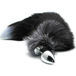 Alive - Plug de Prazer Anal Metal Fox Tail Tamanho M