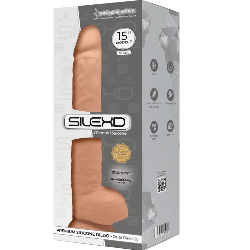 Silexd - Modelo 1 Pênis Realístico Premium Silexpan Silicone 38 cm