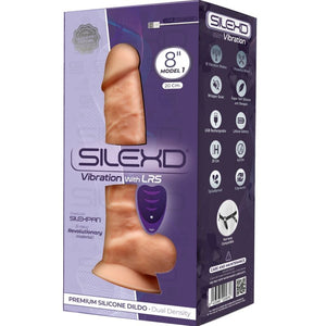Silexd - Modelo 1 Vibrador de Pênis Realístico Silicone Premium Silexpan Controle Remoto 20 cm