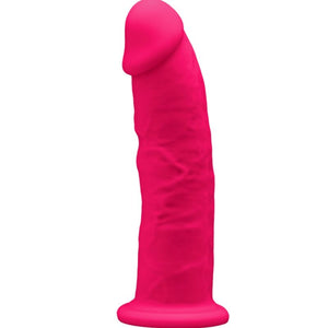 Silexd - Modelo 2 Pênis Realístico Premium Silexpan Silicone Fúcsia 15 cm