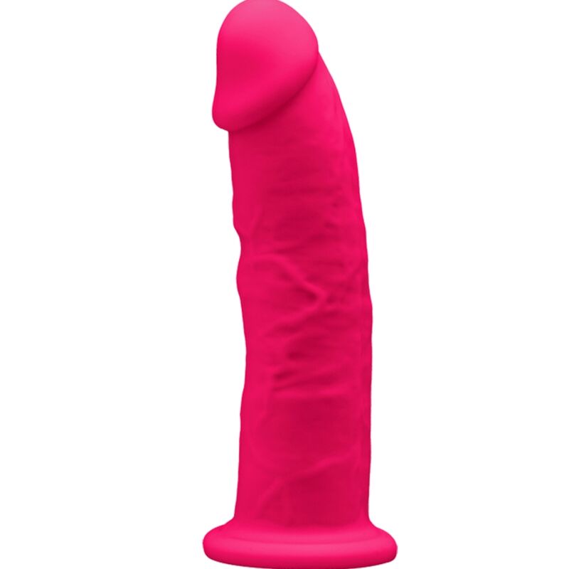 Silexd - Modelo 2 Pênis Realístico Premium Silexpan Silicone Fúcsia 15 cm