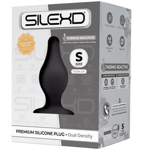 Silexd - Modelo 2 Plug Anal Premium Silexpan Silicone Premium Termoreativo Tamanho S