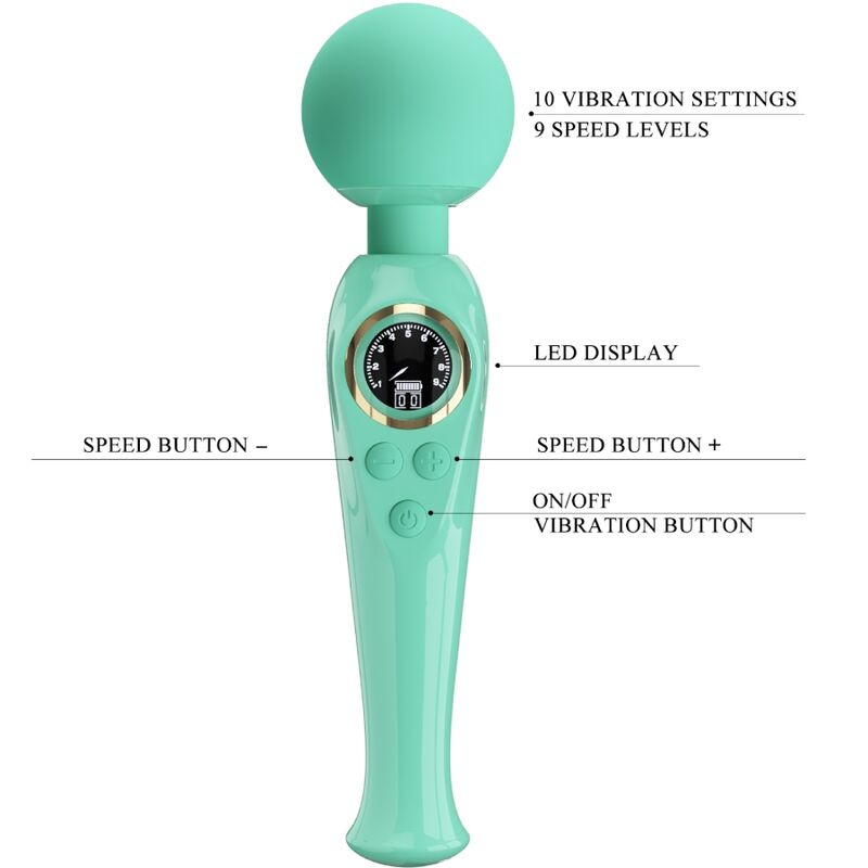Pretty Love Vibrador de Varinha Verde Skyler