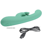 Pretty Love Vibrador de Coelho Lamar e Ponto G Verde
