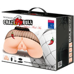 Crazy Bull Vagina e Nus Com Malha Realística Com Vibrao