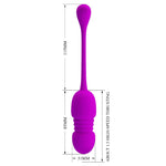 Pretty Love Ovo Vibratório Recarregvel Callie Roxo