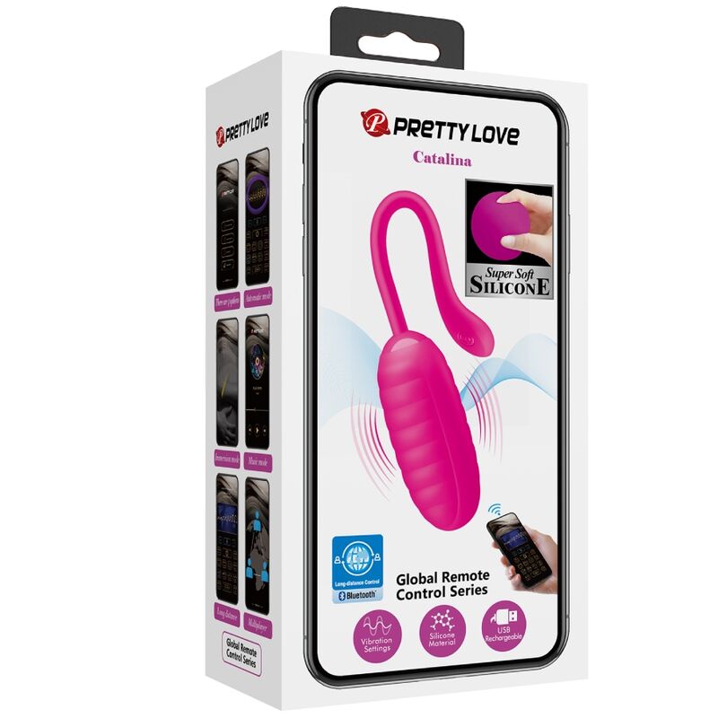 Pretty Love Huevo Vibrador Recargable Catalina Rosa