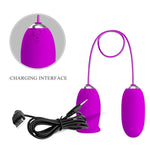 Pretty Love Vibrador Recarregvel Daisy Dual Egg Roxo